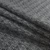 Gray Brushed Blended Geometric Wool Tweed - Folded | Mood Fabrics