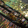 Shiny Rainbow Fringe Sequin Fabric - Folded | Mood Fabrics