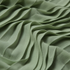 Pea Green Accordion Pleated Chiffon - Detail | Mood Fabrics
