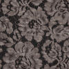 Coffee Tie Dye Floral Cotton Lace - Detail | Mood Fabrics