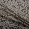 Desert Taupe Tie Dye Floral Cotton Lace - Folded | Mood Fabrics