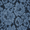 Sky Blue Tie Dye Floral Cotton Lace - Detail | Mood Fabrics