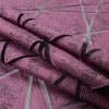 Pink Geometric Burnout Jacquard - Folded | Mood Fabrics