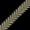 Metallic Gold Iron-on Leaf Trim - 1.25 - Detail | Mood Fabrics