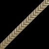 Metallic Gold Jacquard Ribbon - 0.5 - Detail | Mood Fabrics