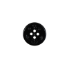 Black Plastic Anchor 4-Hole Button - 20L/12mm | Mood Fabrics