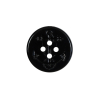 Black Plastic Anchor 4-Hole Button - 32L/20mm | Mood Fabrics