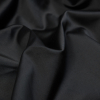 Black Satin-Faced Stretch Cotton Twill - Detail | Mood Fabrics