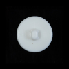 Italian White Beveled Shank Back Button - 36L/23mm - Detail | Mood Fabrics