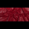 Famous NYC Designer Red Faux Patent Leather with White Fleece Backing - Full | Mood Fabrics