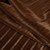 Adobe Brown Pleated Velour - Folded | Mood Fabrics