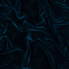 Pacific Blue Wavy Crinkled Velour | Mood Fabrics