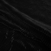 Black Wavy Crinkled Velour - Folded | Mood Fabrics