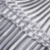 White Pleated Stretch Satin - Folded | Mood Fabrics