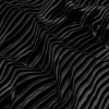 Black Pleated Stretch Satin | Mood Fabrics