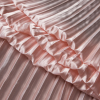 Blush Pleated Stretch Satin - Folded | Mood Fabrics
