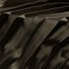 Andreas Light Brown Pleated Stretch Satin - Detail | Mood Fabrics
