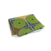 Green, Blue and Mustard Medallions Waxed Cotton African Print | Mood Fabrics