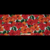 Italian Red and Orange Floral Scuba Knit - Full | Mood Fabrics