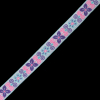 Baby Blue, Pink and Purple Floral German Jacquard Ribbon - 1 | Mood Fabrics
