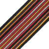 Brown, Red and Yellow Striped Smocked Elastic Trimming - 2.5 - Detail | Mood Fabrics