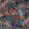 Italian Multicolor Leopard and Floral Stretch Scuba Knit | Mood Fabrics