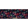 Italian Navy Dandelion Printed Stretch Scuba Knit - Full | Mood Fabrics