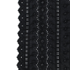 Famous NYC Designer Black Bordered Embroidered Cotton Eyelet | Mood Fabrics