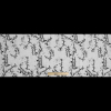 Black and Ivory Typography Printed Linen Woven - Full | Mood Fabrics