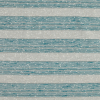 Teal and Beige Striped Slubbed Linen Woven | Mood Fabrics