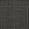 Black and Beige Glen Plaid Linen Woven - Detail | Mood Fabrics