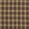 Brown and Beige Checkered Linen Woven - Detail | Mood Fabrics