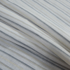 White, Gray, Blue and Yellow Striped Linen Woven - Folded | Mood Fabrics