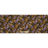 Purple and Mustard Floral Printed Linen Woven - Full | Mood Fabrics