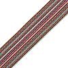 Italian Metallic Multicolor Elastic Trim - 2 - Detail | Mood Fabrics