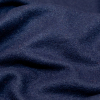 Navy Solid Boiled Wool - Detail | Mood Fabrics