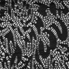 Italian Black Laminated Crochet Lace - Detail | Mood Fabrics