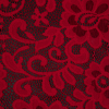 Italian Red Stretch Crochet Lace - Detail | Mood Fabrics