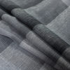 Italian Gray and White Plaid Linen Scrim - Folded | Mood Fabrics