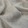 Wide Corinth Oatmeal Linen Scrim - Detail | Mood Fabrics