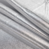 Medium Metallic Silver Foil Lamb Leather - Folded | Mood Fabrics