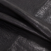Small Black Bubbles Lamb Leather - Folded | Mood Fabrics