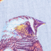 Blue Bird Printed Organic Cotton Shirting - Detail | Mood Fabrics