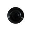 Black Plastic Shank Back Button - 36L/23mm | Mood Fabrics