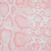 Pink Python Printed Cotton Jersey - Detail | Mood Fabrics