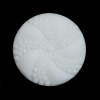 White 2-Side Bevel Cut Plastic Button - 45L/28mm | Mood Fabrics