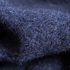 Italian Midnight Navy Ultra Soft Wool Knit - Detail | Mood Fabrics