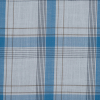 Blue and White Plaid Cotton Voile - Detail | Mood Fabrics