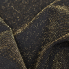 Black and Metallic Gold Ottoman Knit - Detail | Mood Fabrics