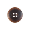 Brown Horn 4-Hole Button - 34L/21.5mm - Detail | Mood Fabrics